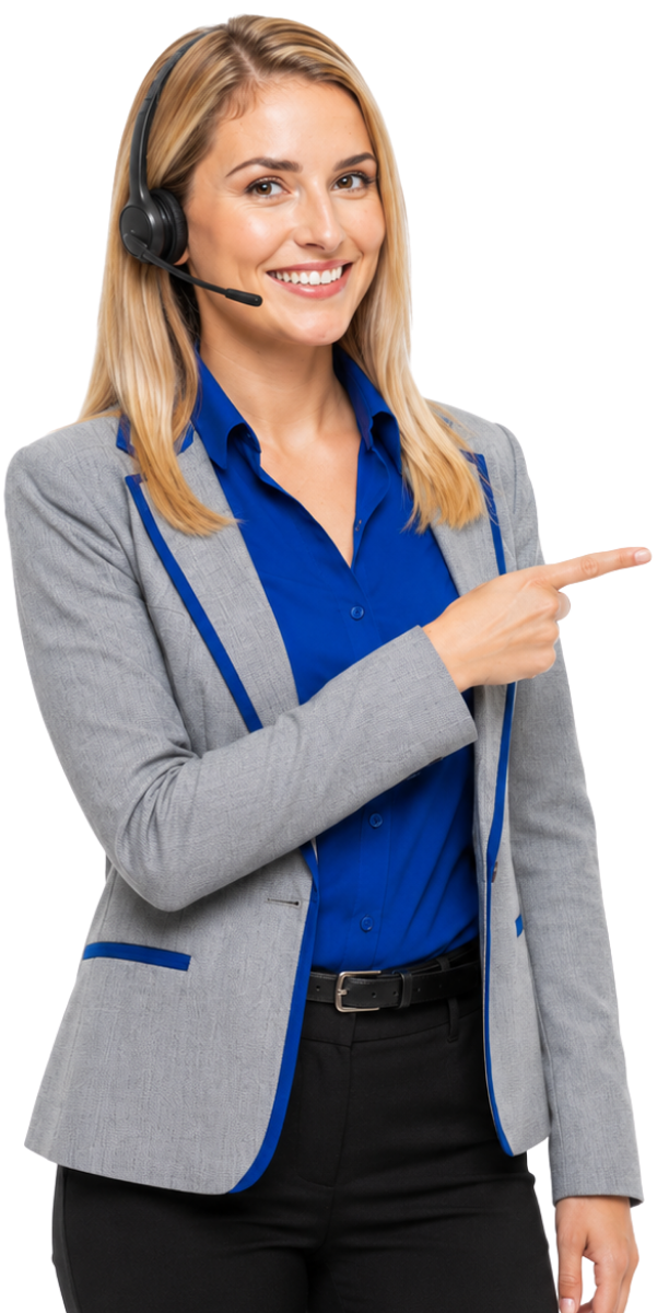 XMS AI assistant Eva pointing to digital marketing and automation solutions